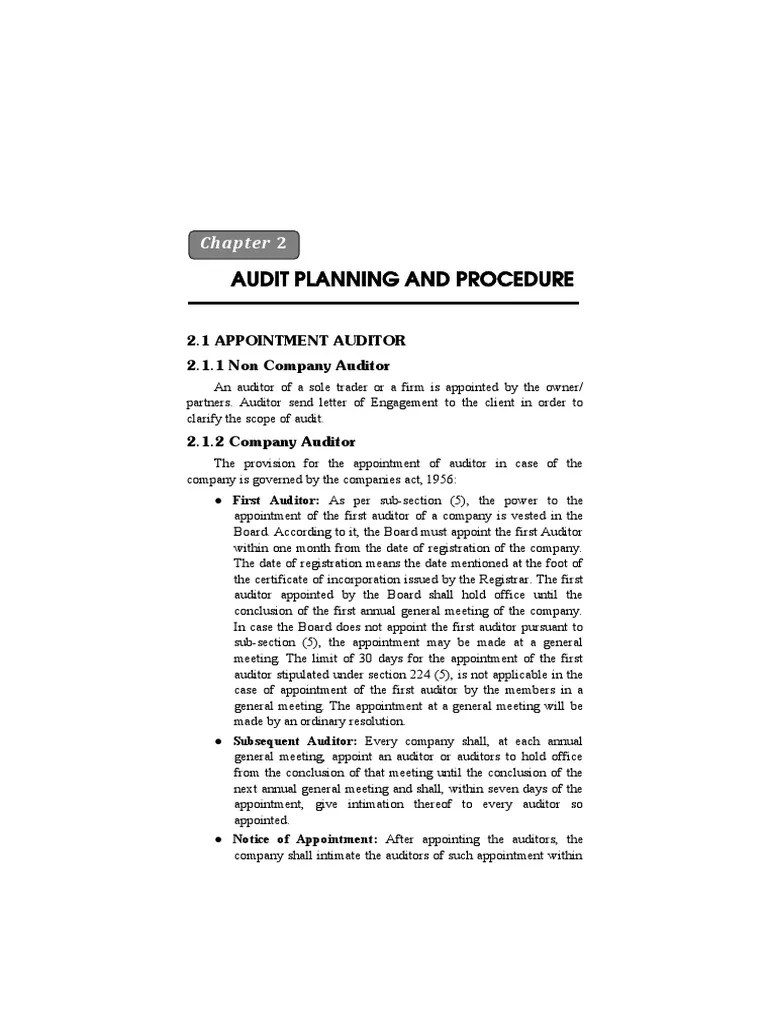 Audit Planning S Y B Com Sem IV 1644475989 | Download Free PDF | Audit ...