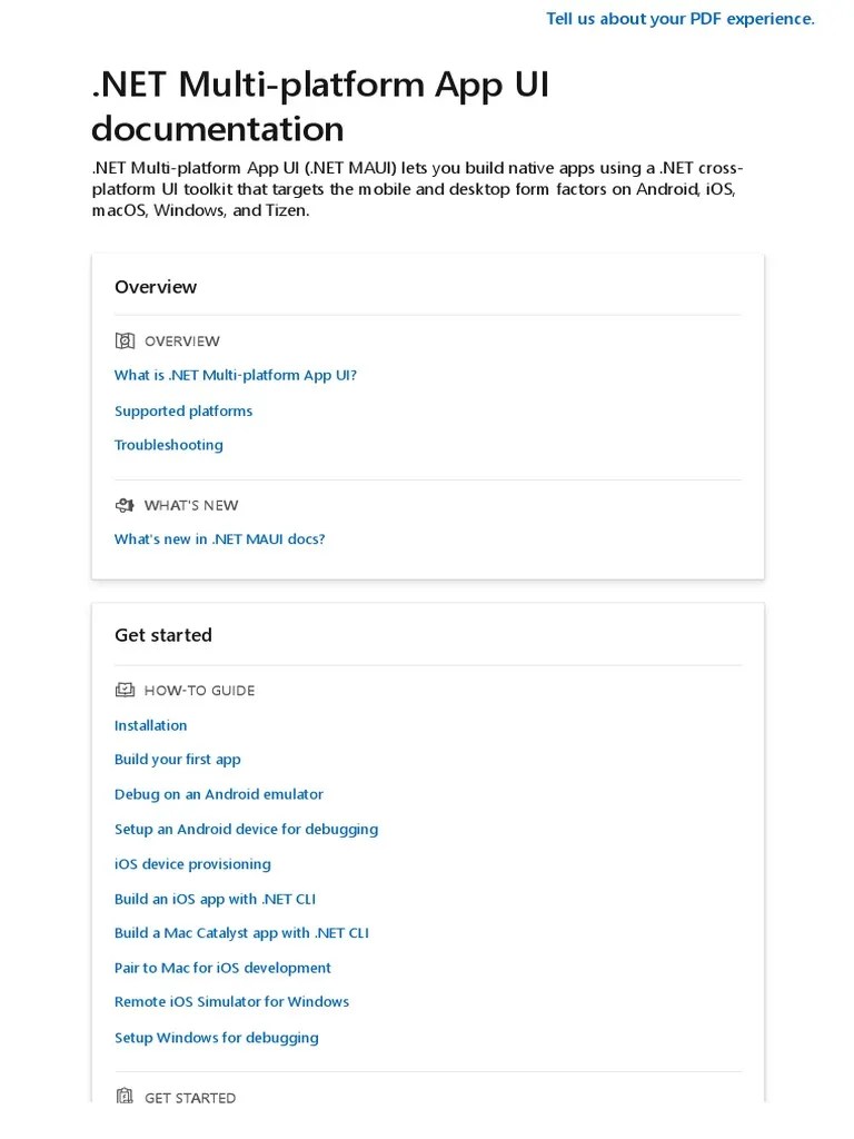 Dotnet Maui Net Maui 7.0 | PDF | Hyper V | Xamarin