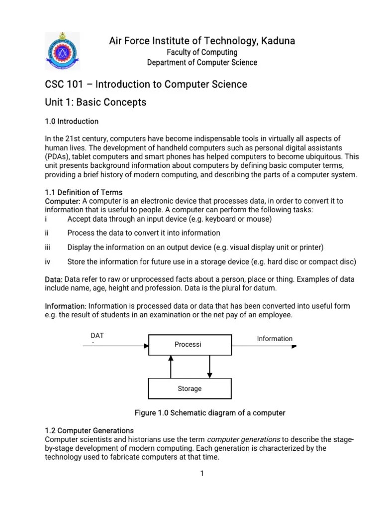 Computer Science Basics & History | PDF | Computing | Computer Engineering
