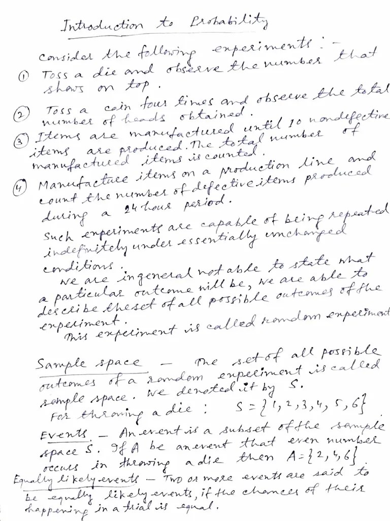 Introduction To Probability Theory | PDF