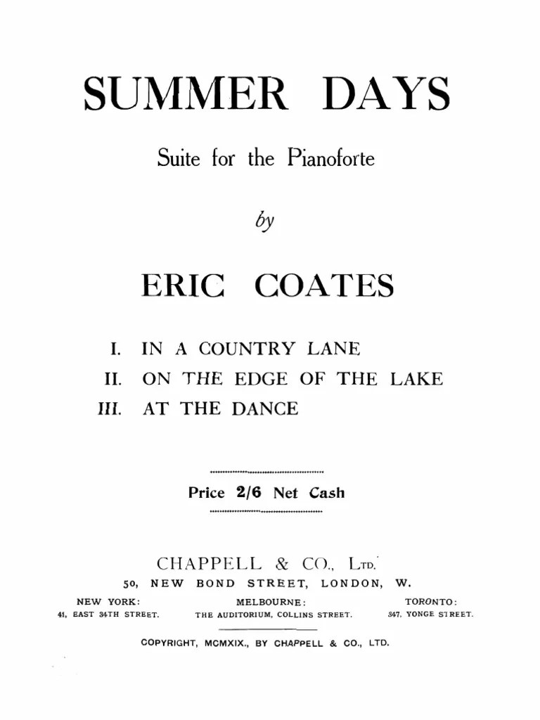 Summer Days Eric Coates | PDF