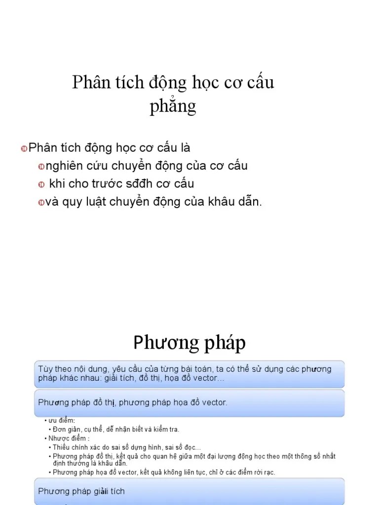 Chuong 2 Phan Tich Dong Hoc Va Dong Luc Hoc Co Cau | PDF