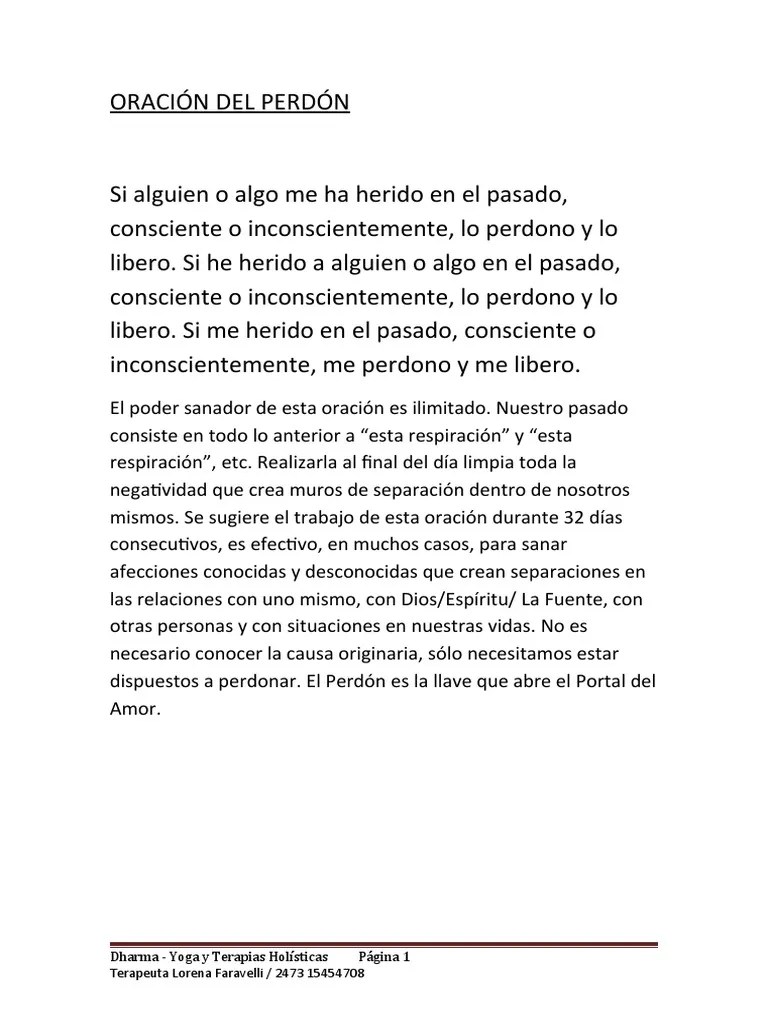 Oracion Del Perdon | PDF