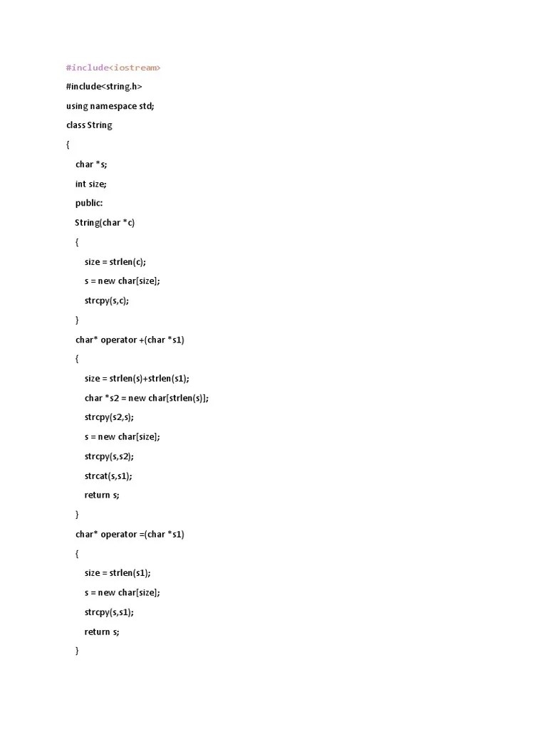 Exp4 Operator Overloading | PDF | Software Development | String ...