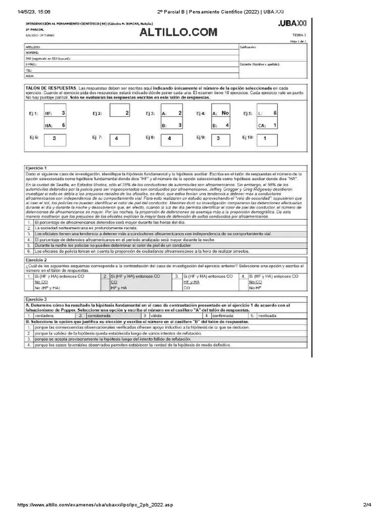 Segundo Parcial - B | PDF