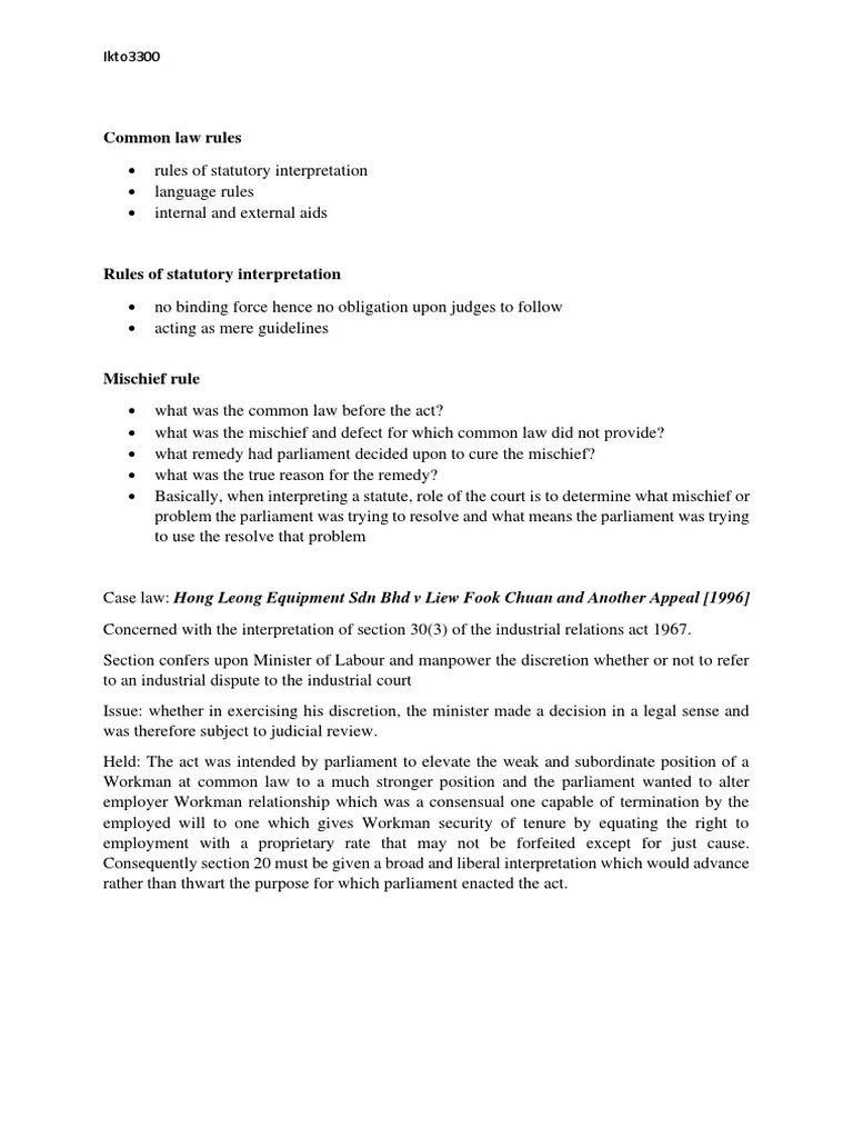 Statutory Interpretations | PDF | Statutory Interpretation | Advocate