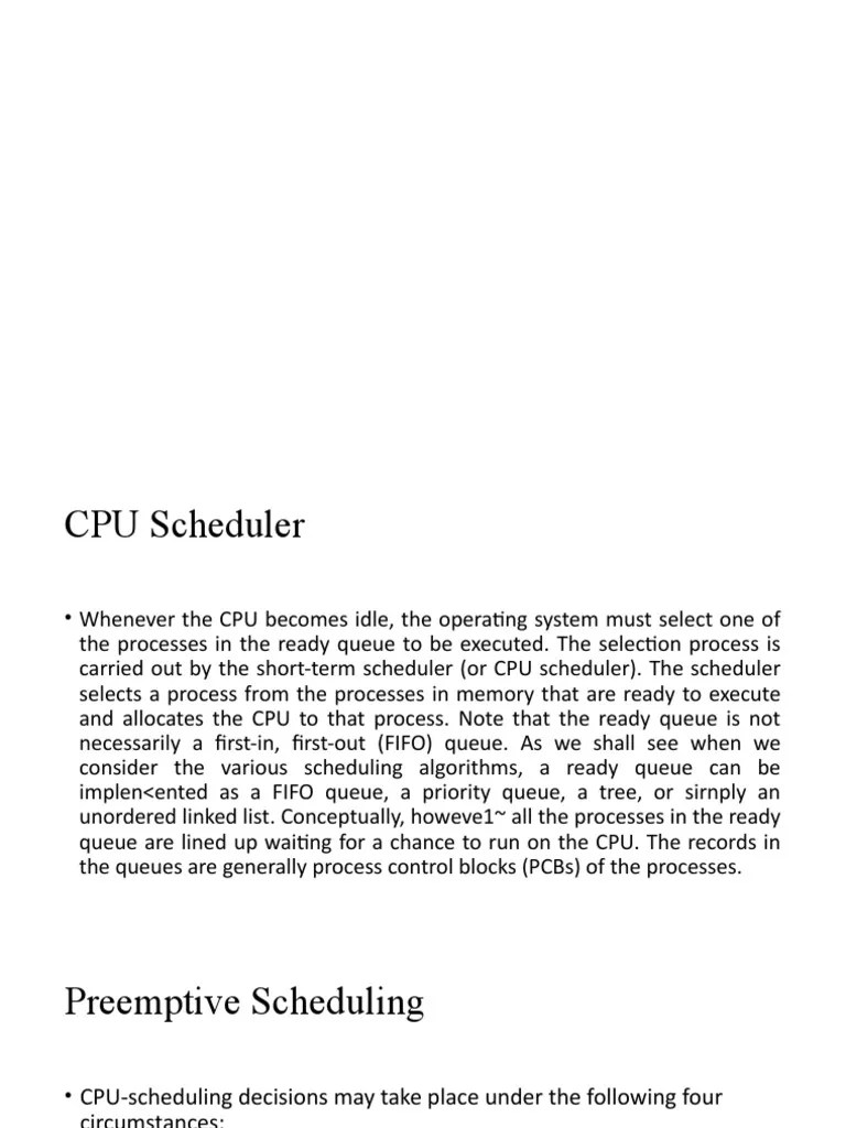 Cpu Schduling | PDF | Scheduling (Computing) | Concurrent Computing