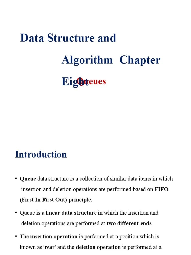 CH8 - Queues | PDF | Queue (Abstract Data Type) | Computer Programming
