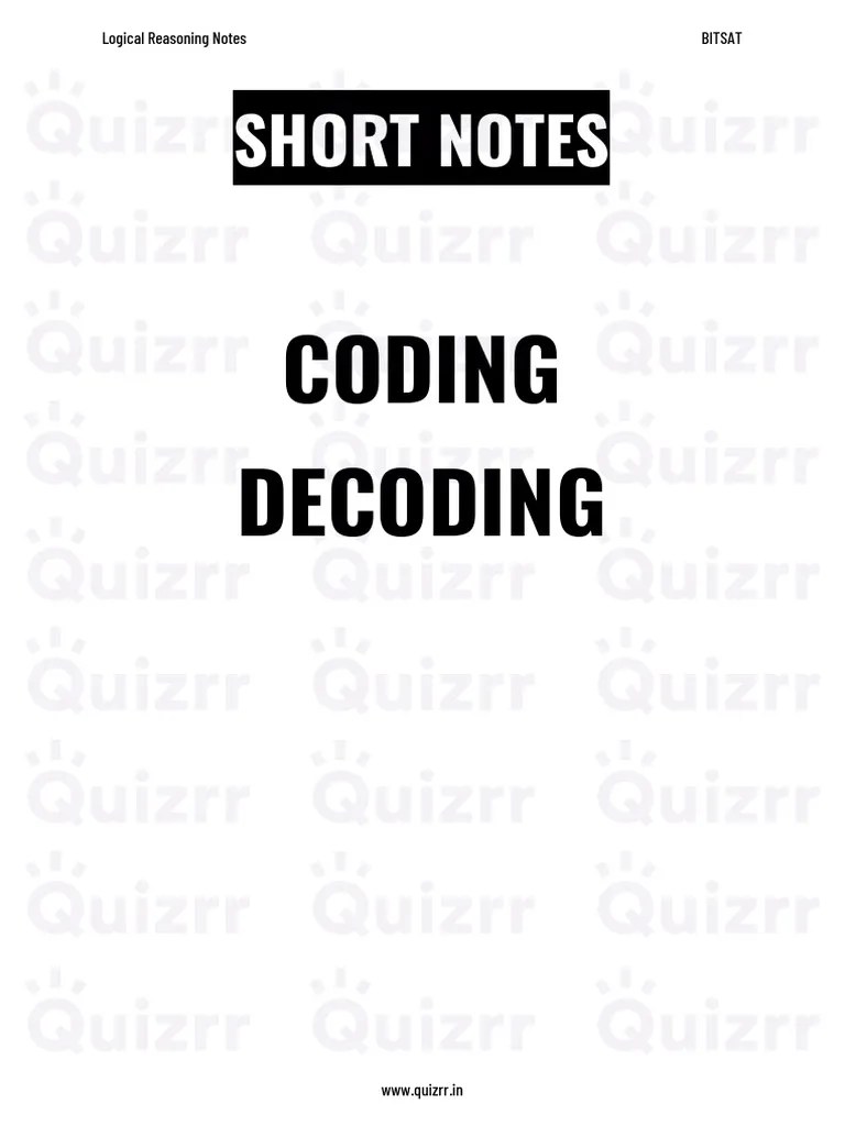 Coding Decoding | PDF | Matrix (Mathematics) | Numbers