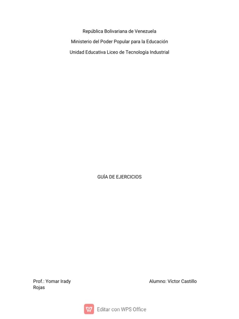 Guía De Ejercicios Óxidos Básicos | PDF