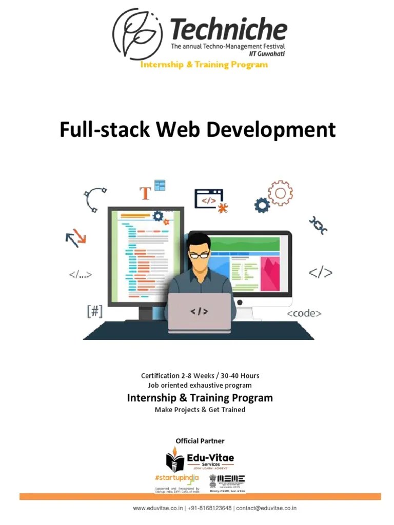 Full Stack Web Development | PDF | Bootstrap (Front End Framework ...