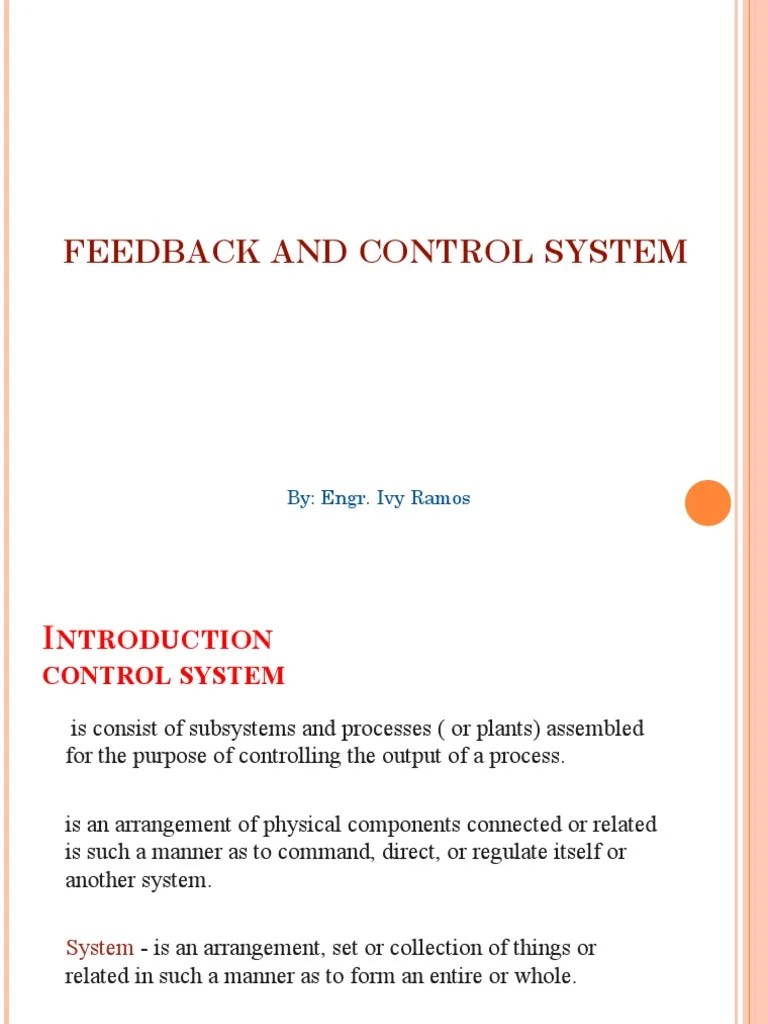Control Systems PPT 1 | PDF | Discrete Time And Continuous Time ...
