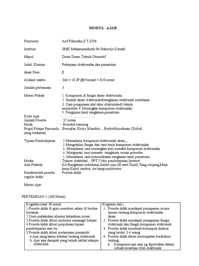 Dasar-Dasar Teknik Otomotif | PDF