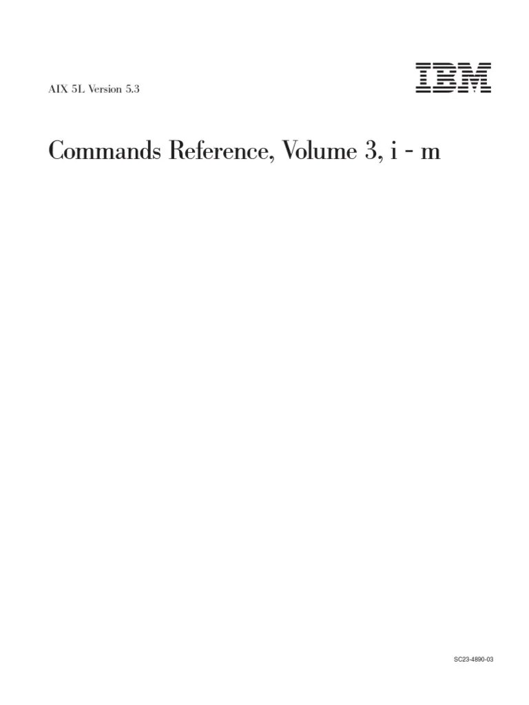 AIX Commands 3 | PDF | Areas Of Computer Science | Computer Engineering