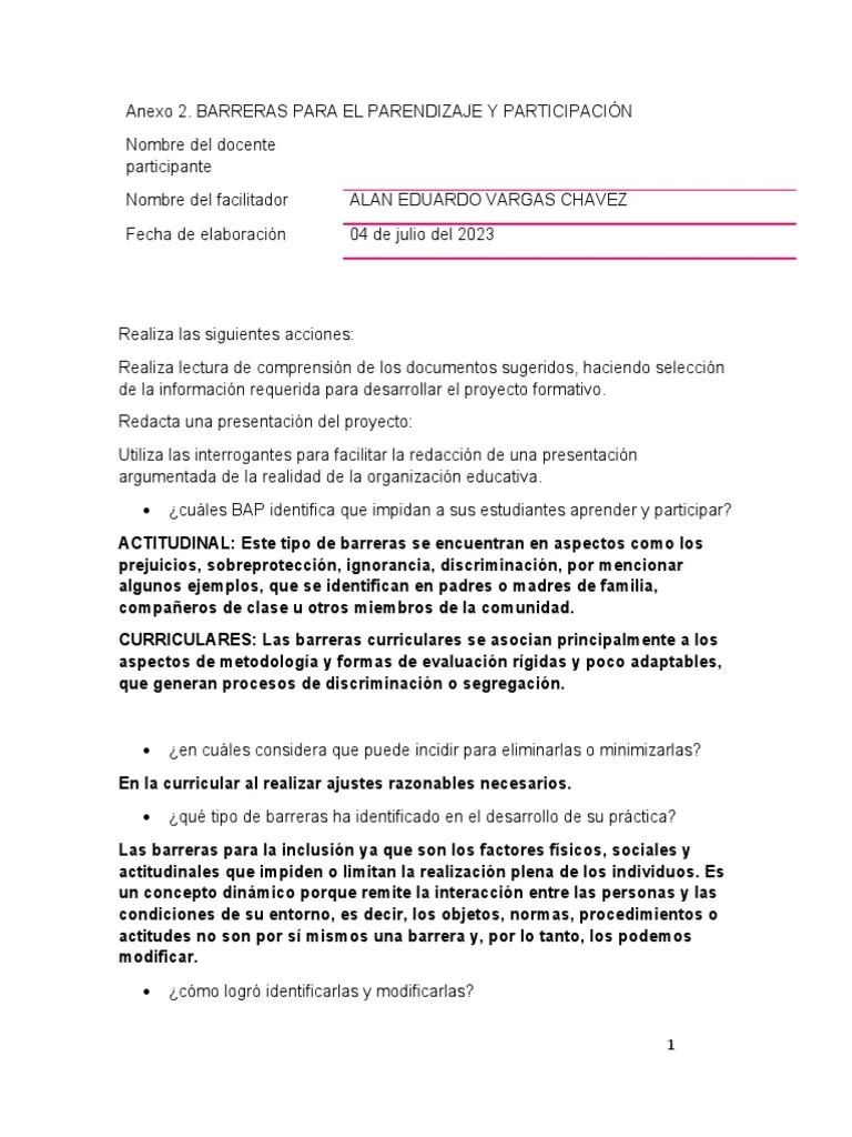 Anexo 2 Educacion Inclusiva-1 | PDF | Aprendizaje | Evaluación