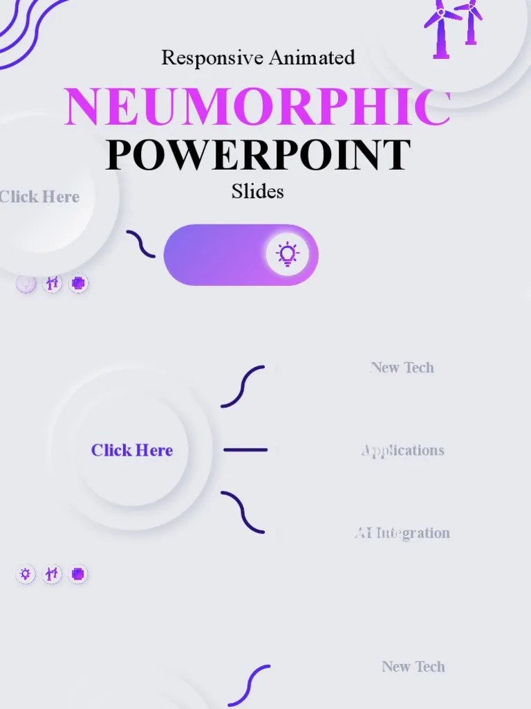 Responsive Animated Neumorphic PowerPoint Slides | PDF