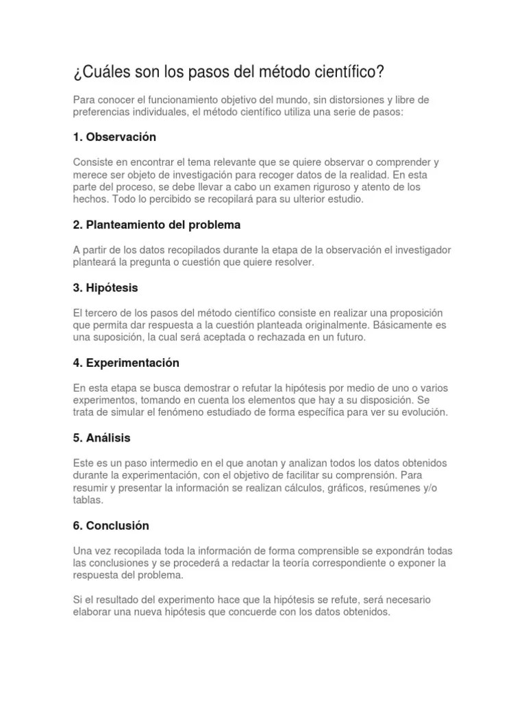 Método Cientifico | PDF