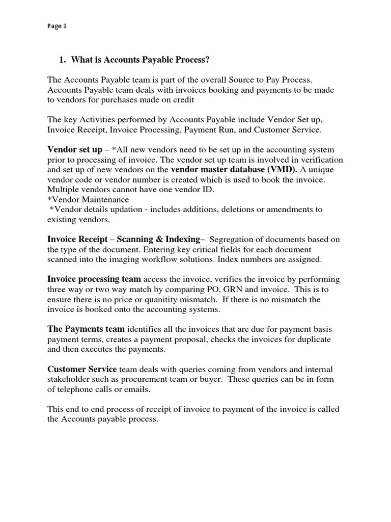 AP Operations | PDF | Accounts Payable | Invoice