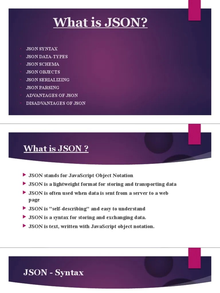 What Is JSON | Download Free PDF | Json | Boolean Data Type