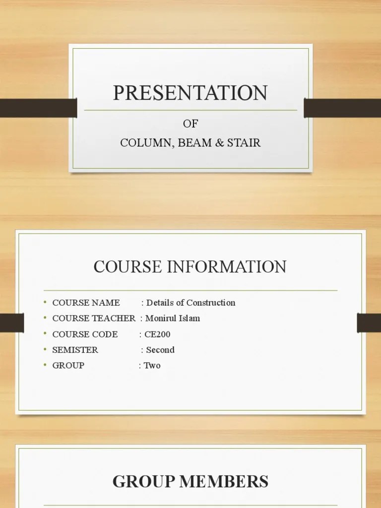 Column Beam & Stair | PDF | Beam (Structure) | Structural Engineering