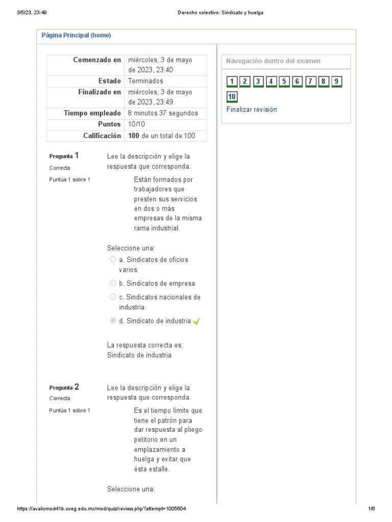 Derecho Colectivo - Sindicato Y Huelga | PDF