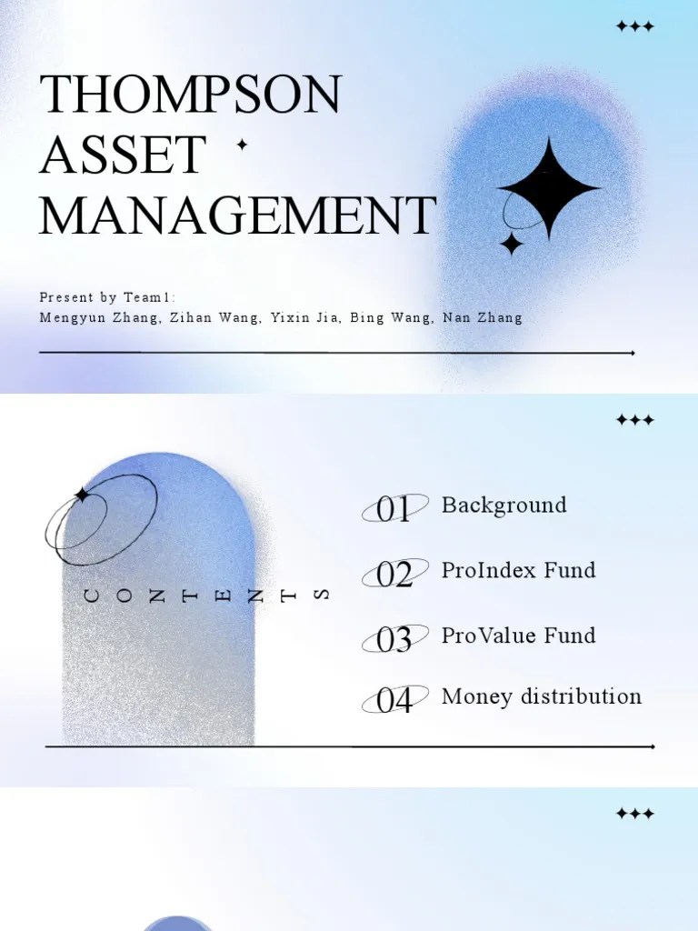 Thompson Asset Management | PDF | Investing | Financial Markets
