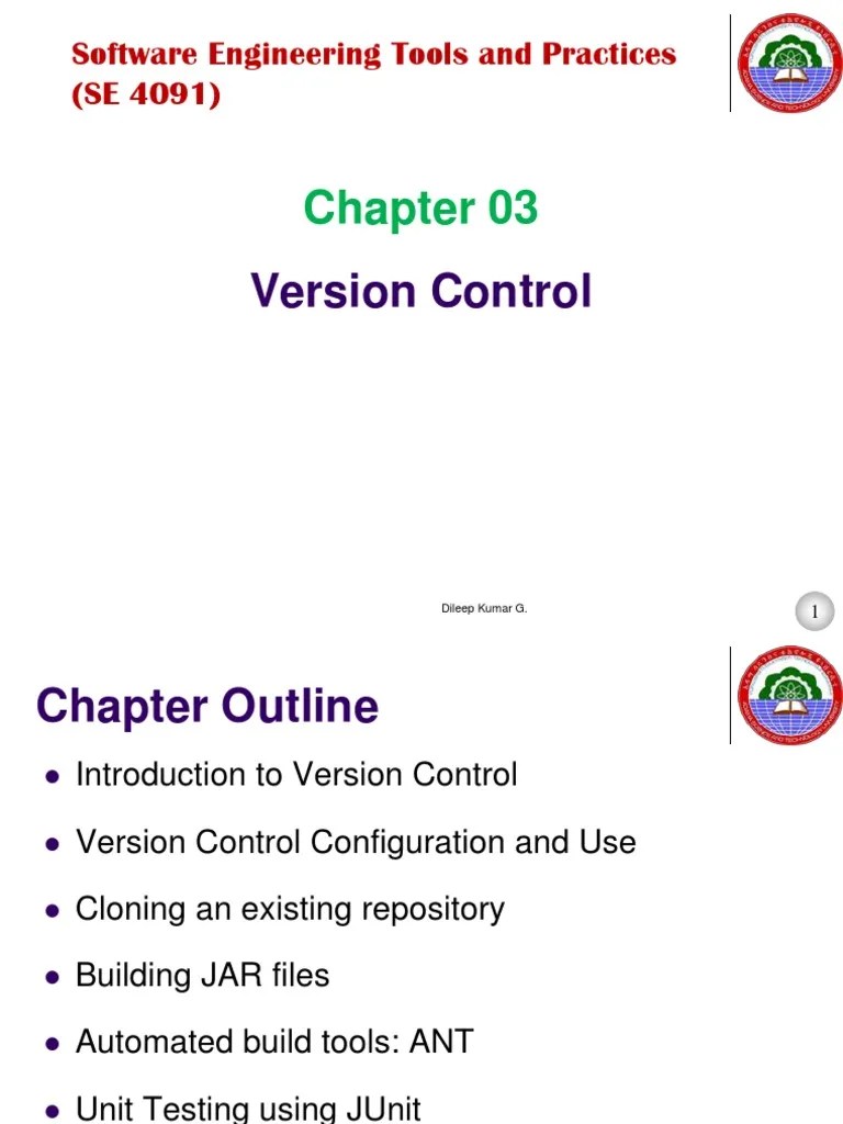 Chapter03 - Version Control | Download Free PDF | Version Control ...