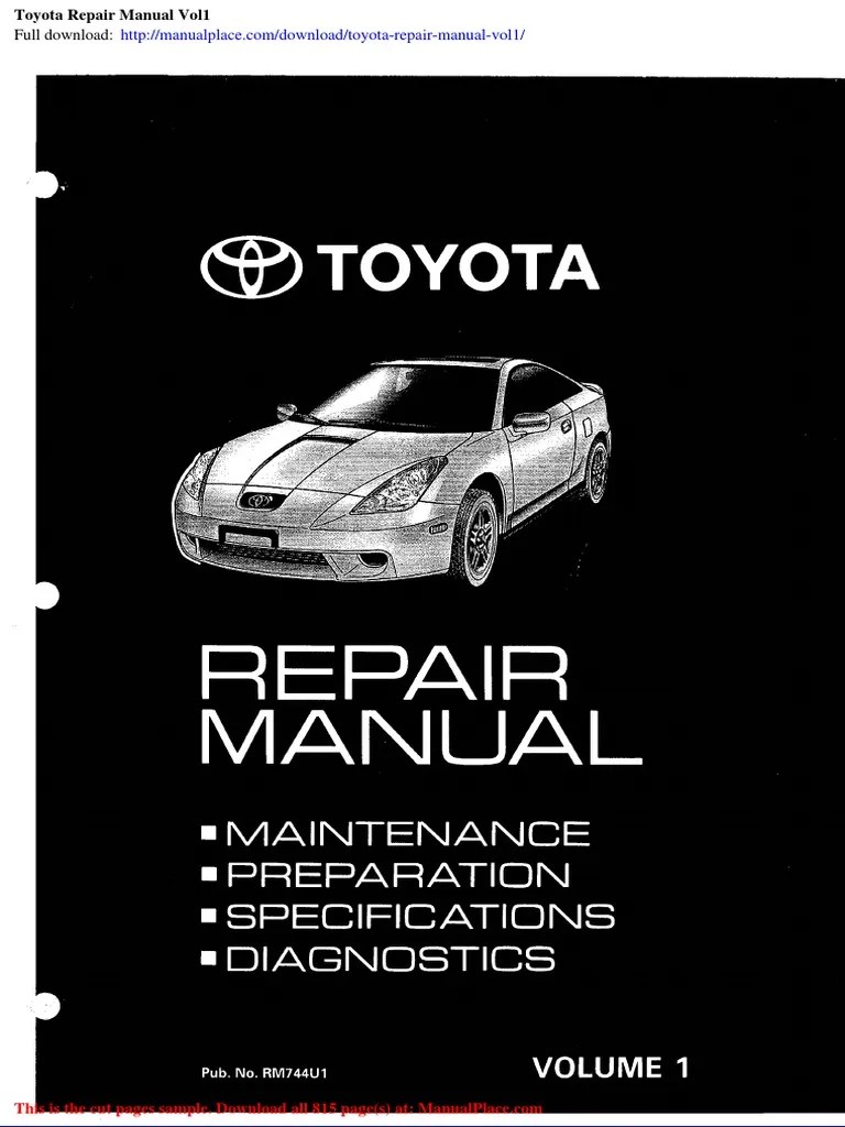 Toyota repair manual vol1