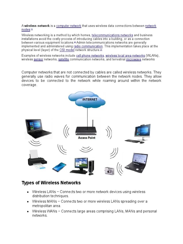 Wireless Network | PDF | Wireless Lan | Computer Network