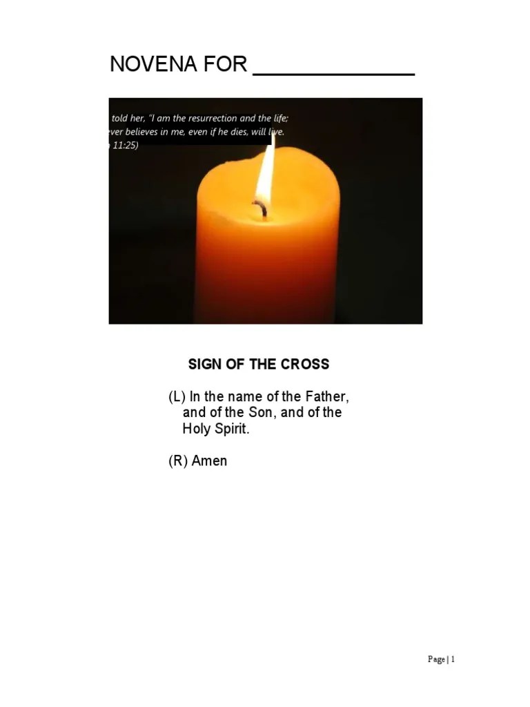 9 Day Novena Prayer For The Dead 2 | PDF