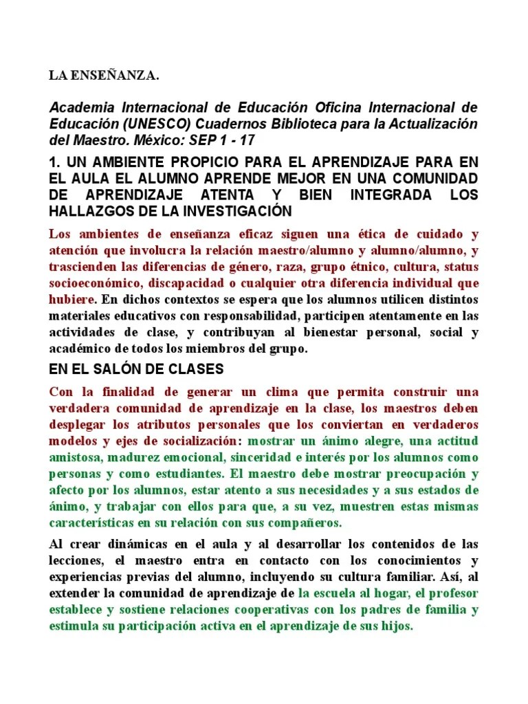 La Enseñanza. | PDF | Evaluación | Aprendizaje