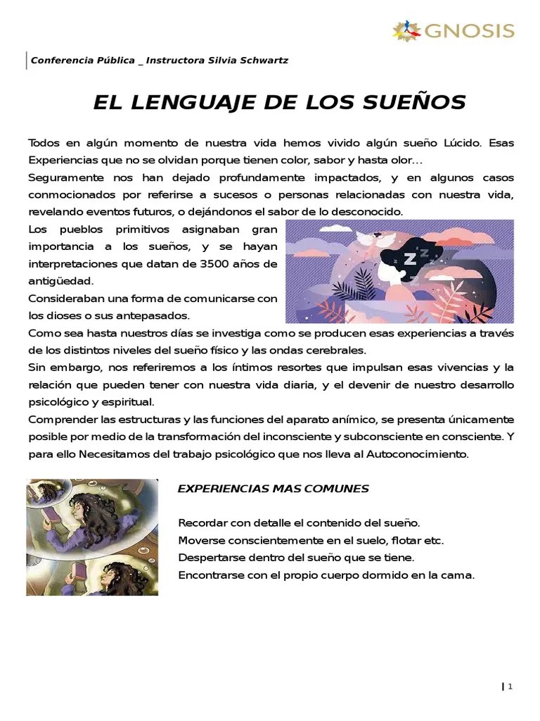 El Lenguaje De Los Sueños | Descargar Gratis PDF | Sueño | Mente Inconsciente
