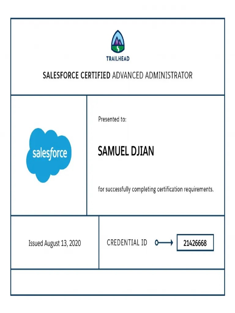 Salesforce Advanced Administrator | PDF