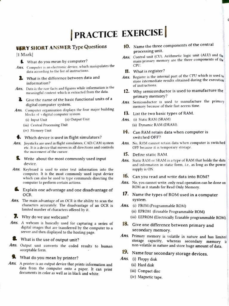 Computer Overview Chapter 1 | PDF | Computer Data Storage | Read Only ...