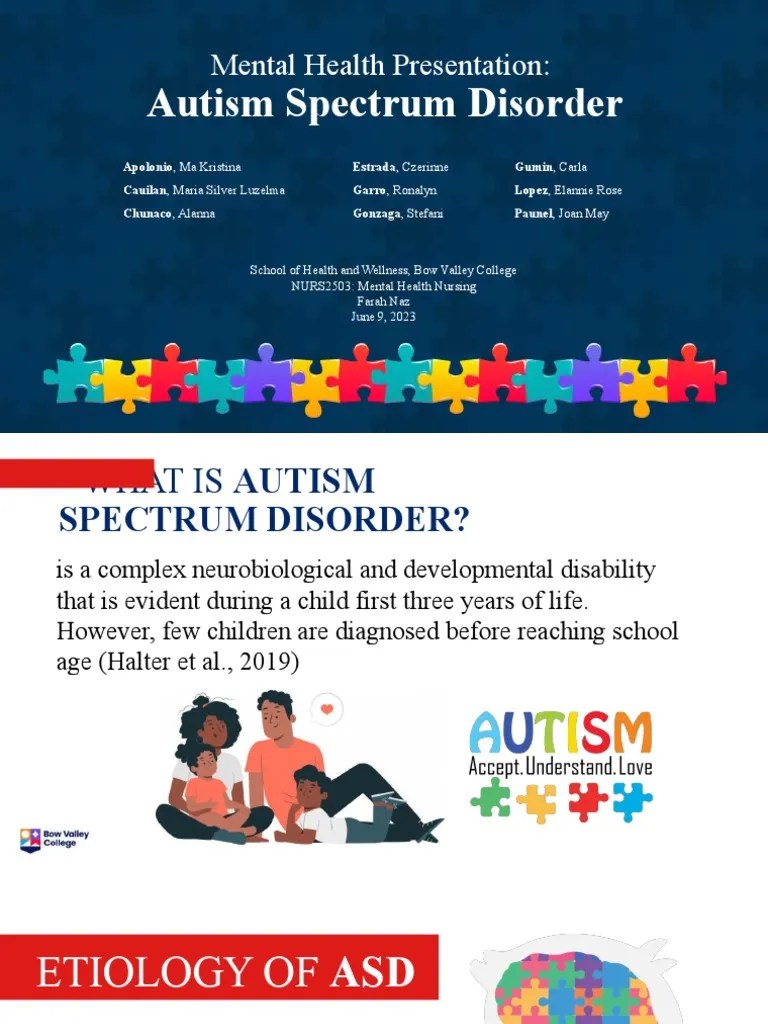 Mental Health Presentation Autism Spectrum Disorder 3 | PDF ...