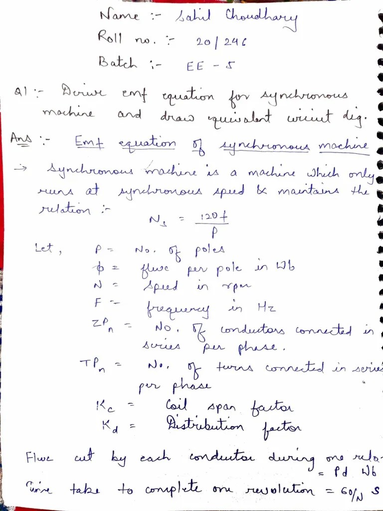 Electrical Machines Assignment | PDF
