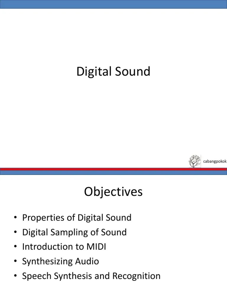 Digital Sound | PDF | Sound | Sampling (Signal Processing)