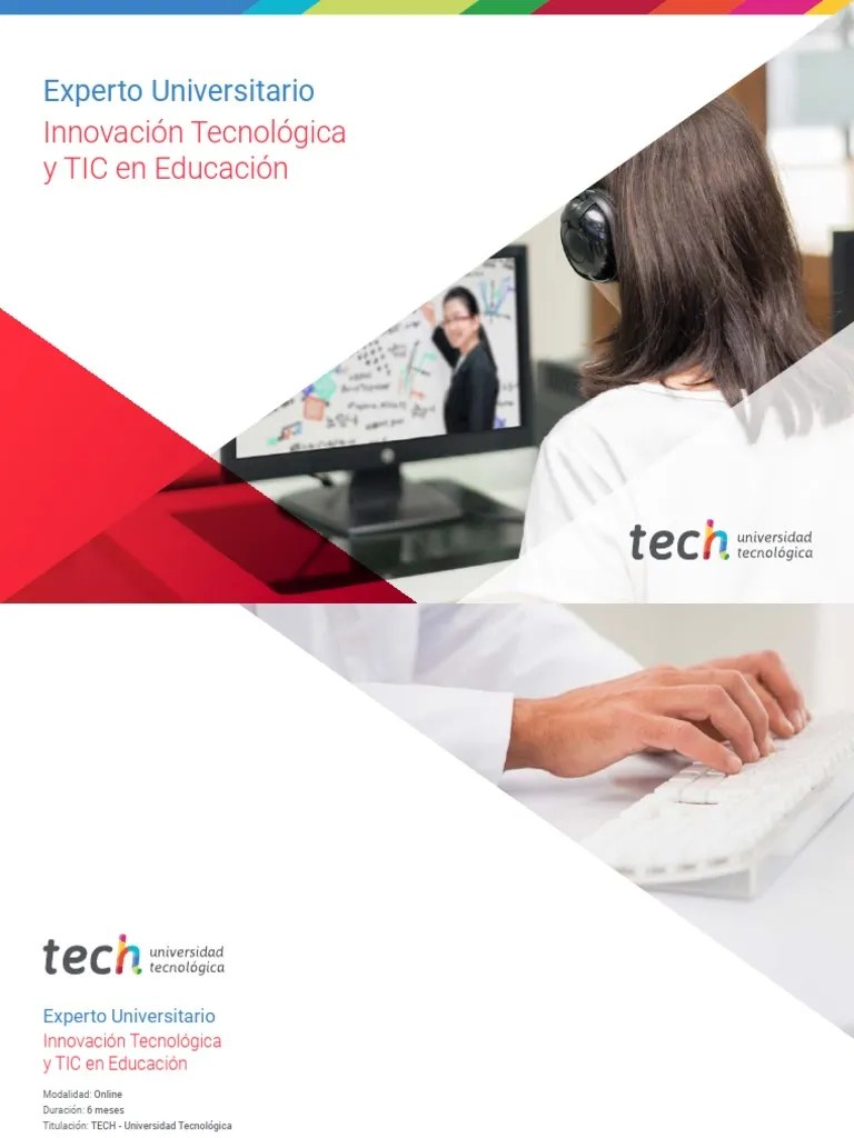 Especializacion Innovacion Tecnologica Tic Educacion | PDF | Enseñando | Tecnología De ...
