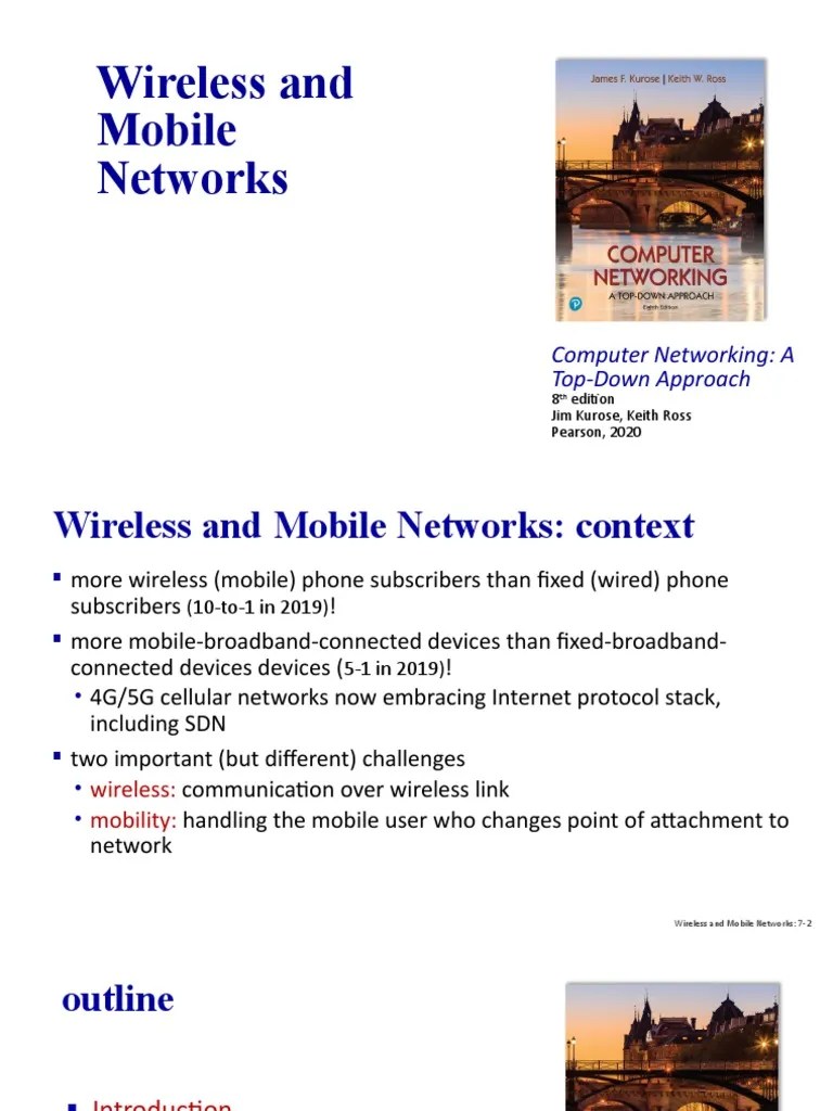Chapter - 9 - V8.0-Wireless And Mobile Networks | PDF | Wireless Lan ...
