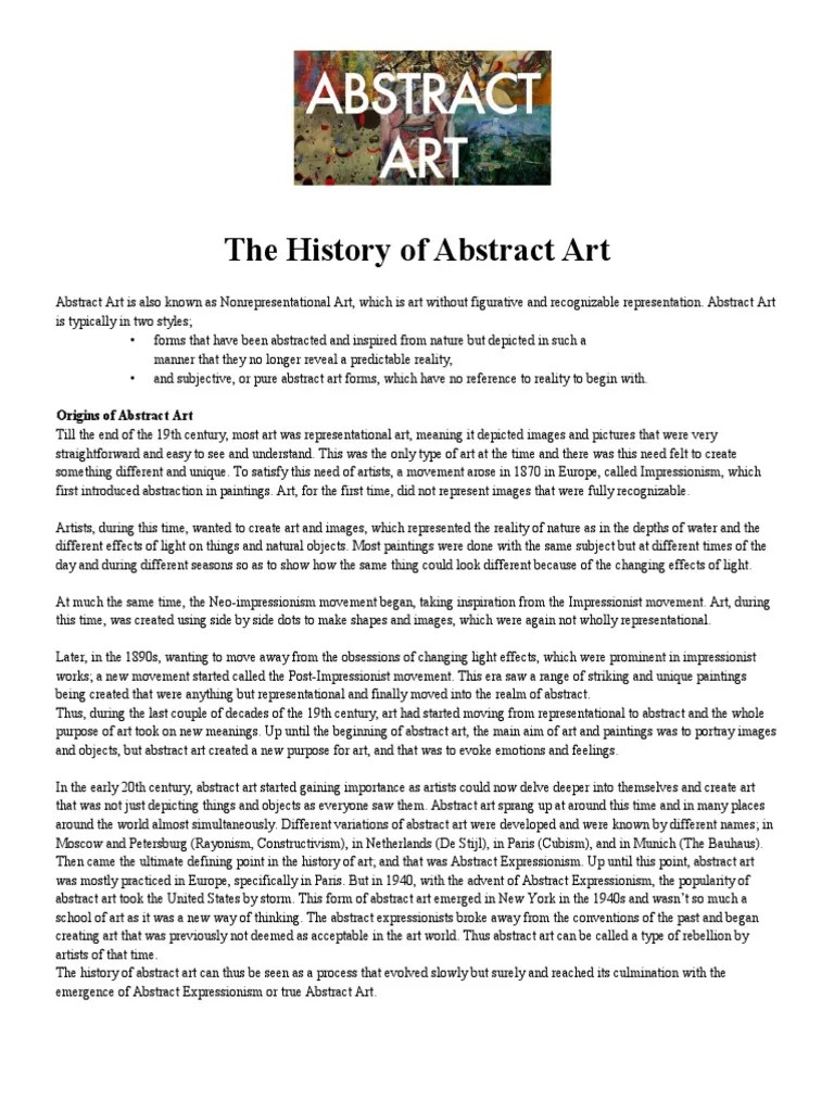 Abstract Art | PDF | Abstract Art | Paintings