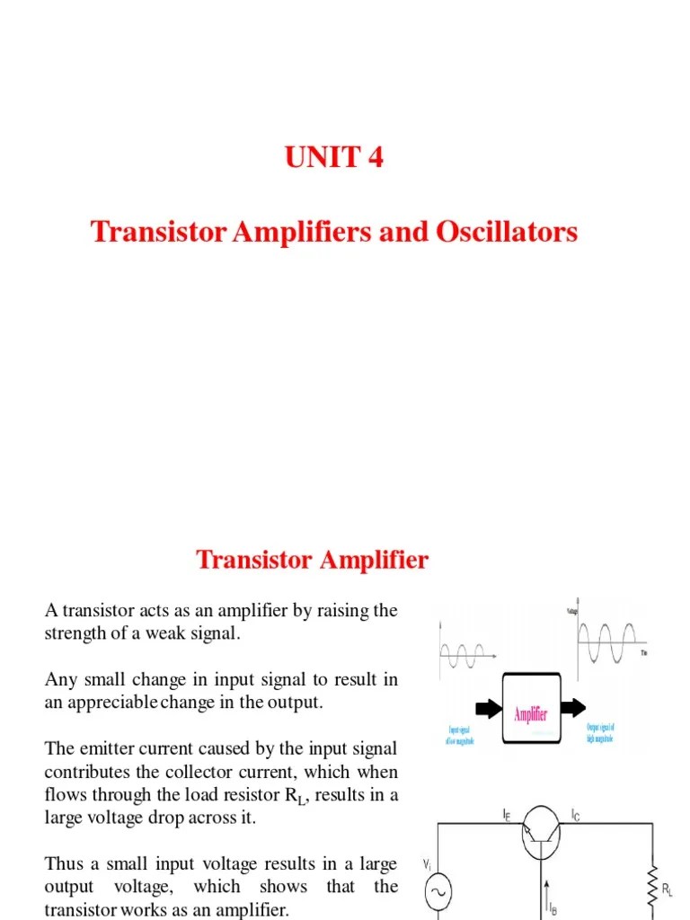 Amplifier And Oscillators | PDF | Amplifier | Electronic Oscillator
