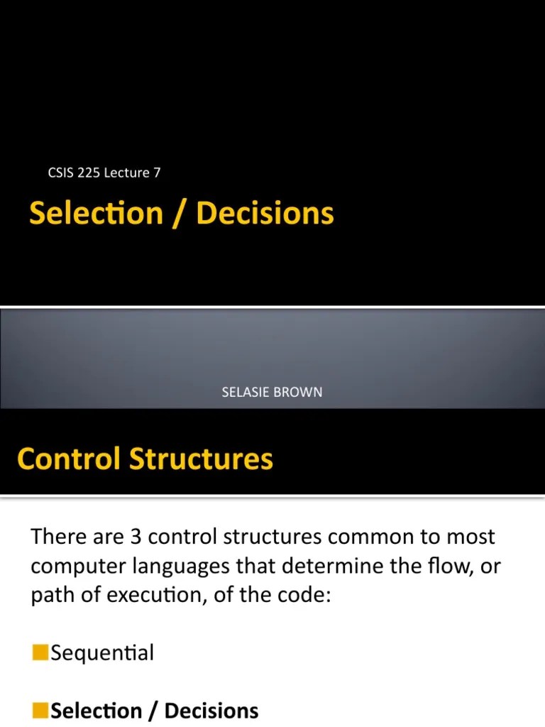Control Structures I II | PDF | Computer Programming | Mathematics