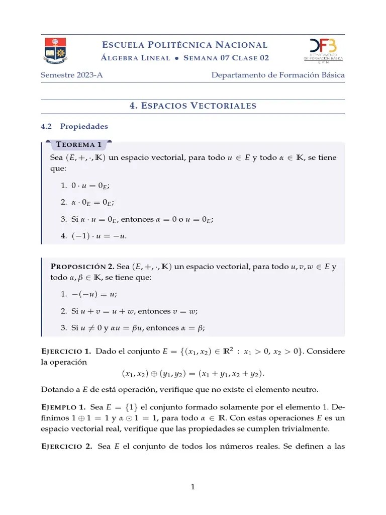 AL Semana 7 Clase 2 | PDF | Espacio Vectorial | Vector Euclidiano