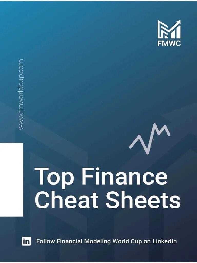 Top 30 Finance Cheat Sheets | Download Free PDF | Inventory | Revenue