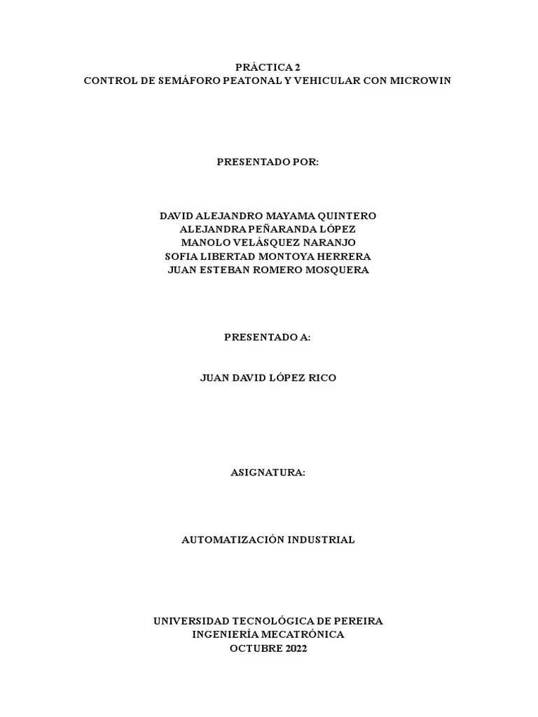 Práctica 2 | Descargar Gratis PDF | Controlador Lógico Programable | Lenguaje De Programación