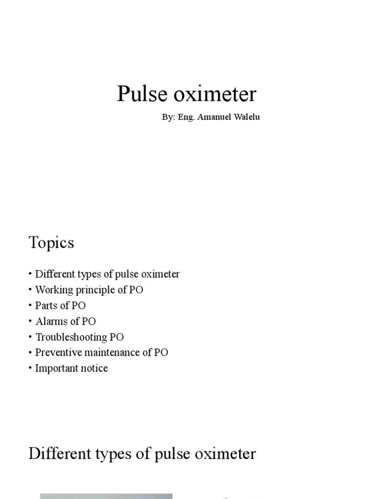 Pulse Oximeter | PDF | Medical Specialties | Clinical Medicine