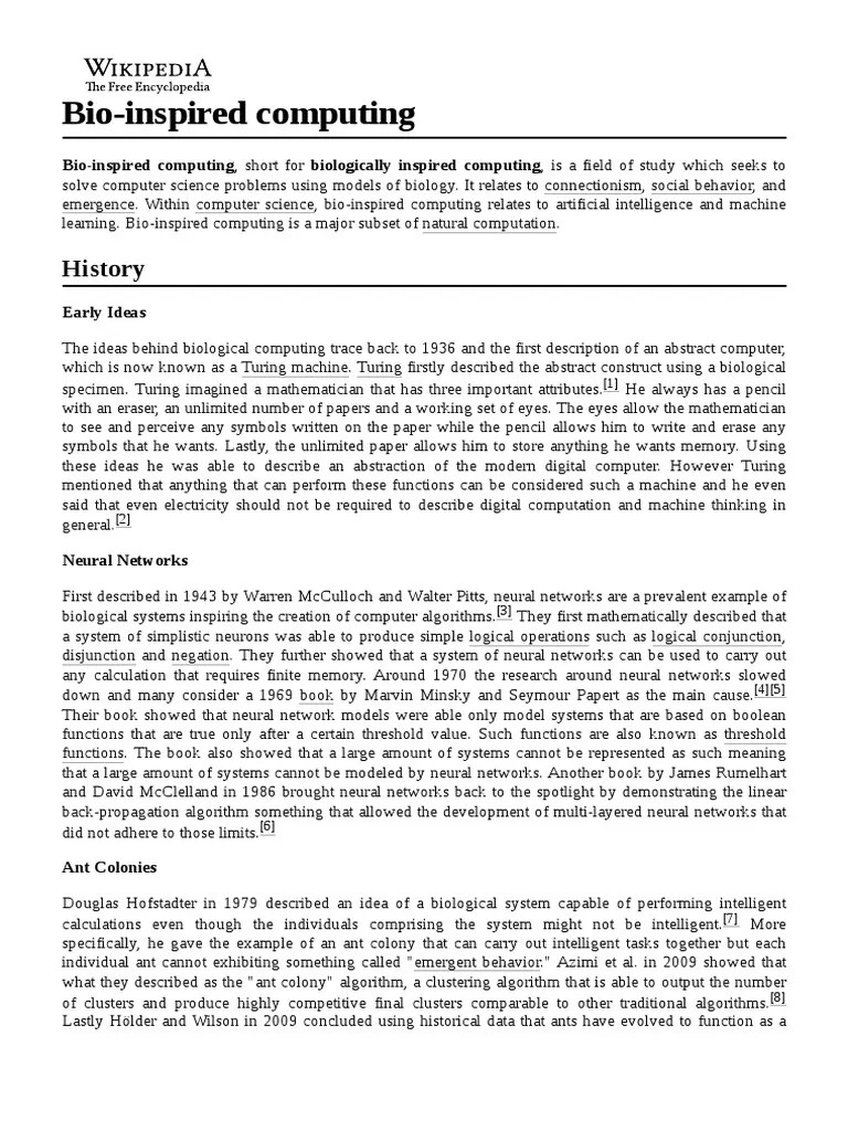 Bio-Inspired Computing | PDF | Computer Science | Applied Mathematics