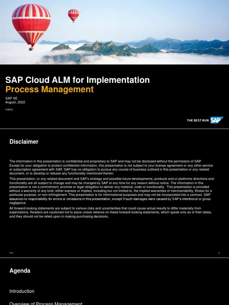 SAP Cloud ALM For Implementation - Process Management | PDF | Business ...