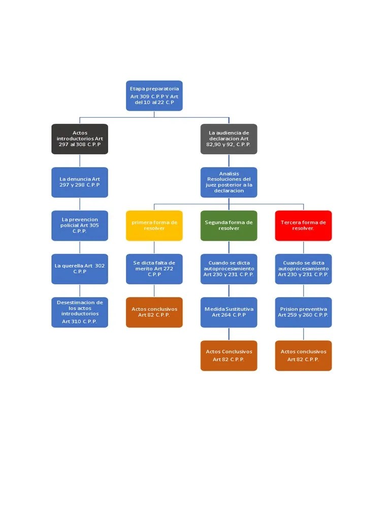 Mapa Mental Derecho Procesal | PDF