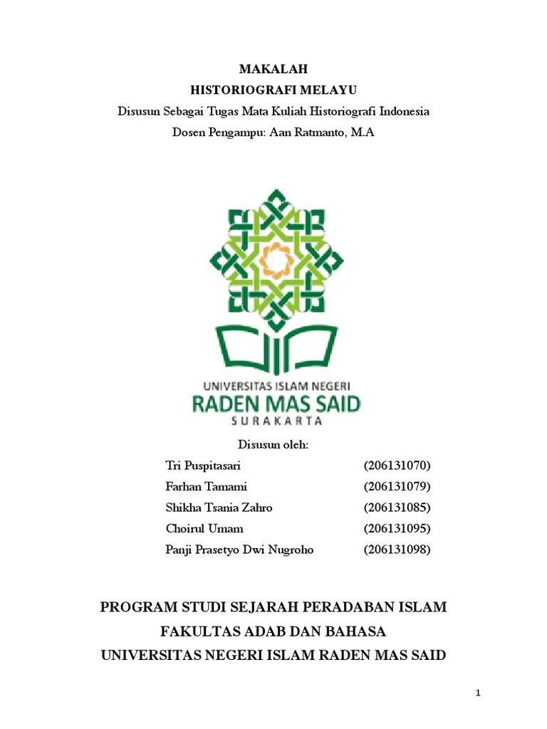 Historiografi Melayu-1 | PDF